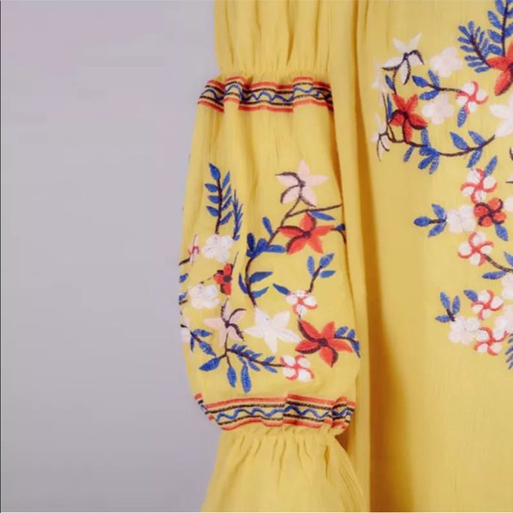 🌹Off The Shoulder Floral Boho Dress - Picture 4 of 5