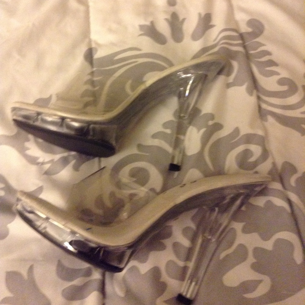 Clear heels