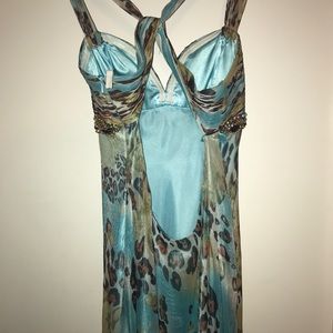 Long leopard formal dress