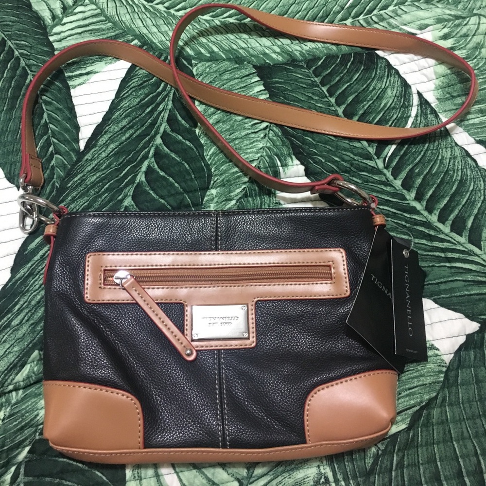 Black and Brown Crossbody Bag