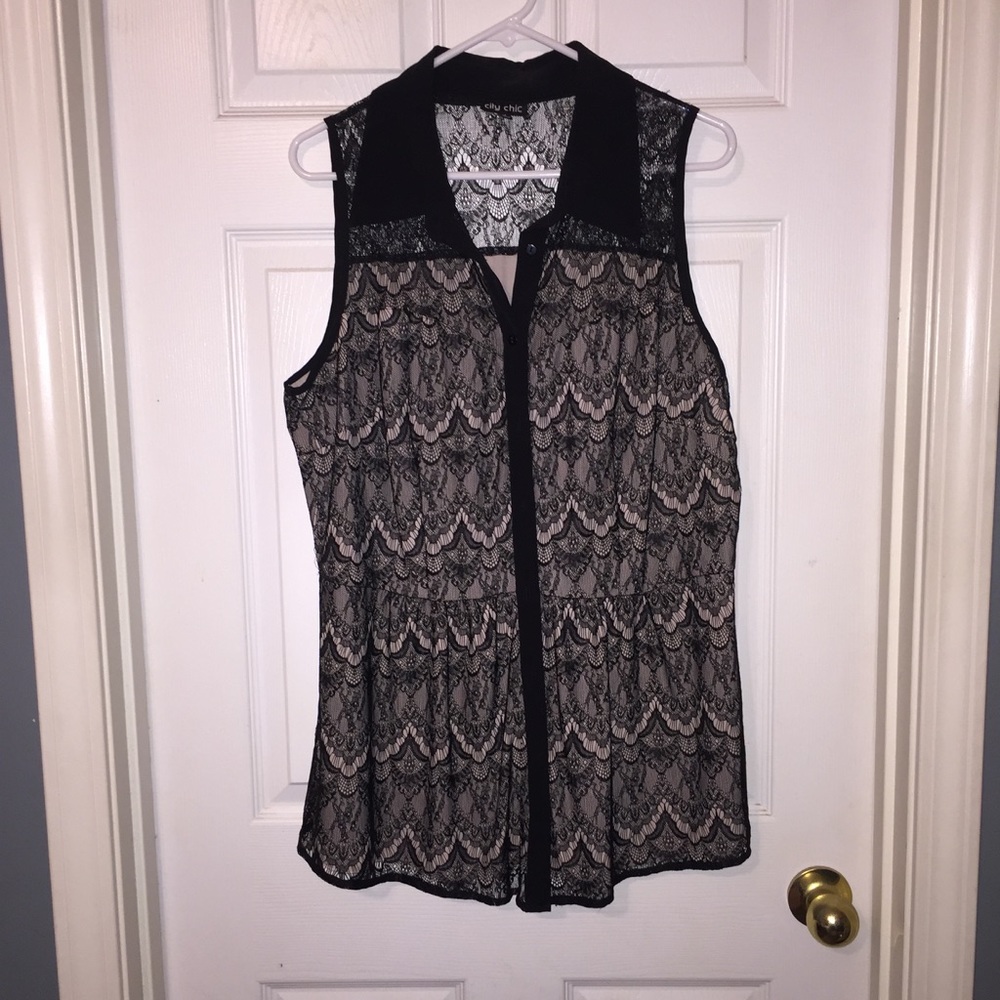 REDUCED - City Chic Lace Peplum