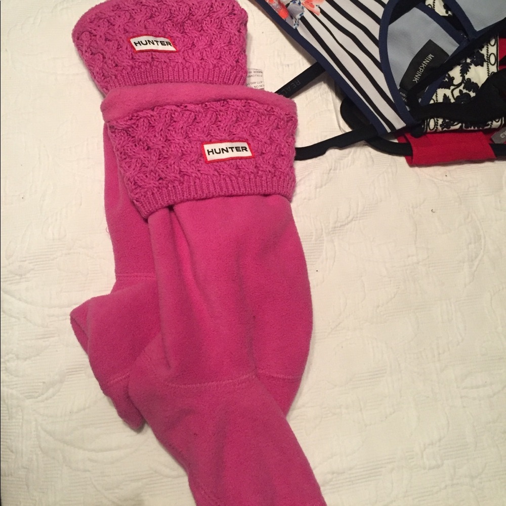 Hunter Tall Hot Pink Socks Size Medium