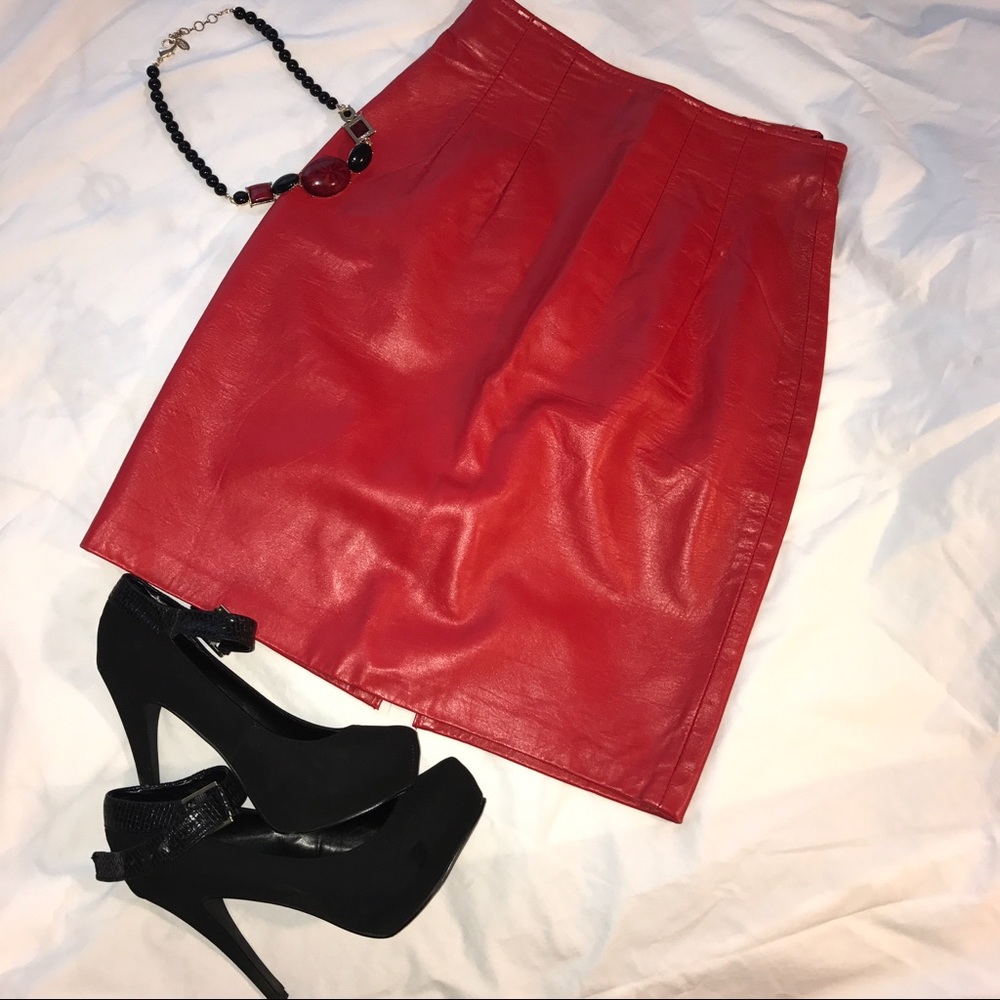 Genuine Leather Skirt