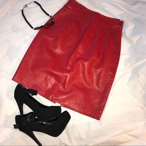 Genuine Leather Skirt