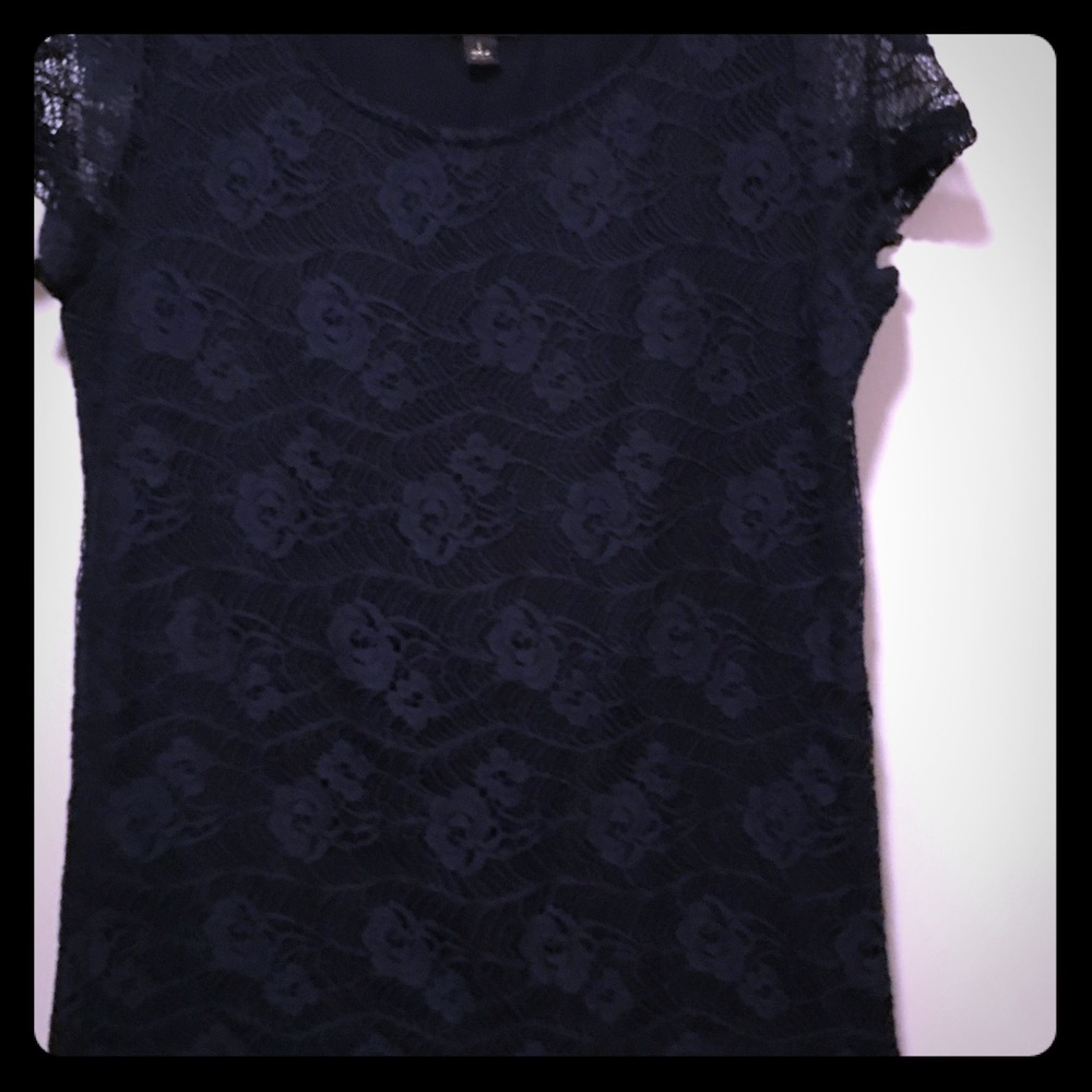 Lace short sleeve top