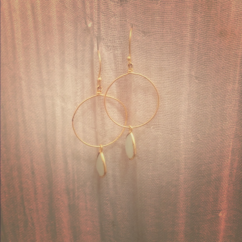 Moonstone earrings