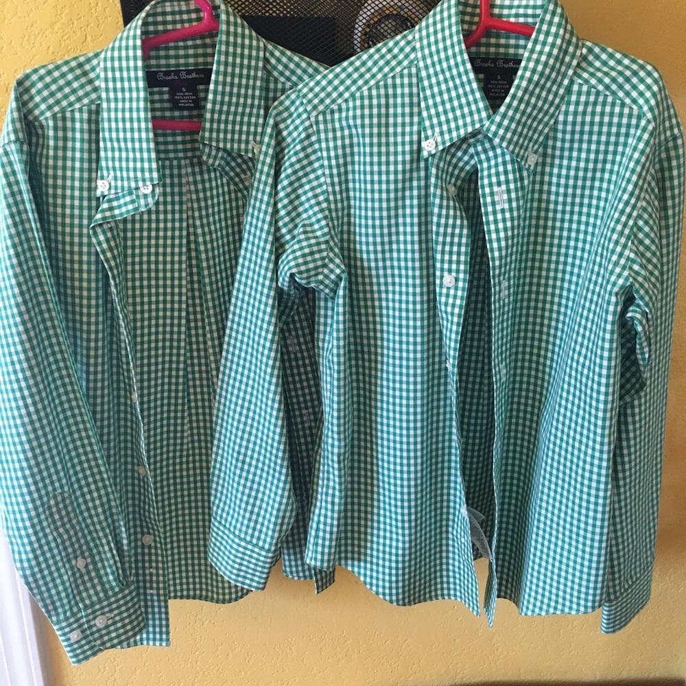 Boys brook brothers button down shirts