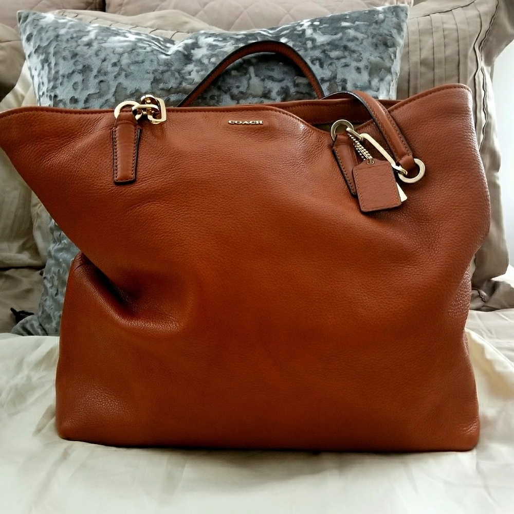 COACH leather tote