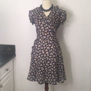 Ralph Lauren- RRL navy and cream dress