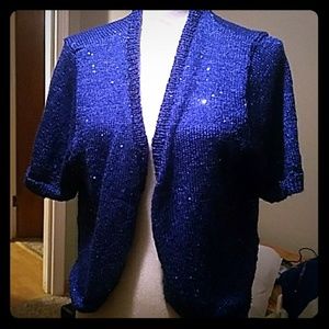 NWOT Blue sweater cardigan