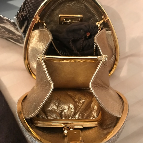 Authentic Judith Lieber Snake Clutch - Picture 3 of 6