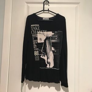 ZARA PRINTED GRAPHIC TEE