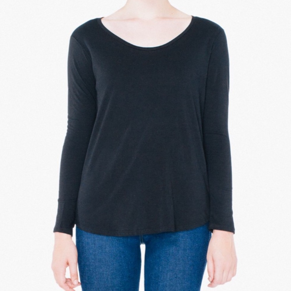 NEW!! American Apparel: long sleeve ultra wash tee