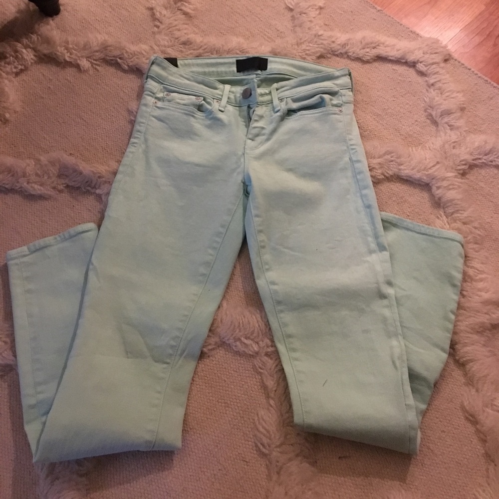 Vince Seafoam Green Denim Jeans Size 24