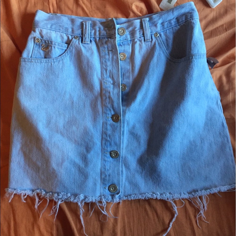 jean skirt