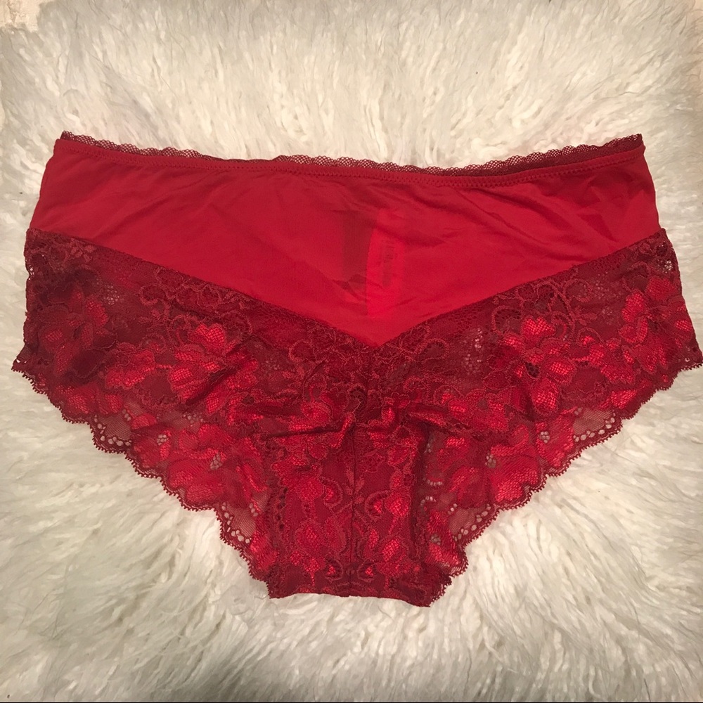 Adore Me Red Cheeky Underwear