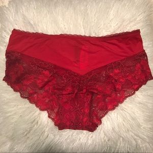 Adore Me Red Cheeky Underwear
