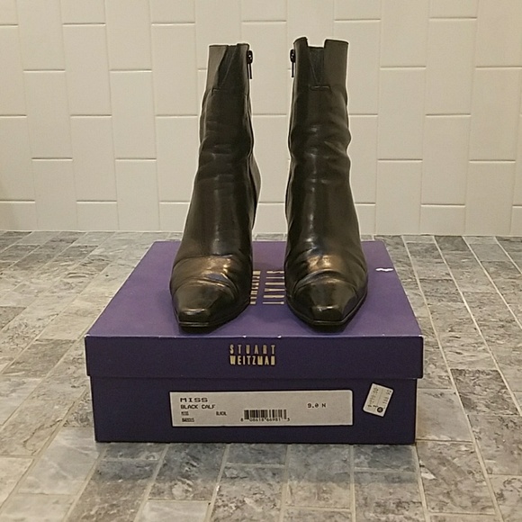 Stuart Weitzman black leather boots - Picture 6 of 6