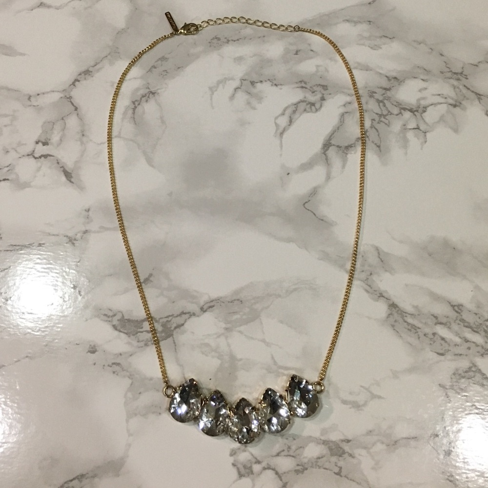 EllandEmm Sparkling gems tear drop necklace