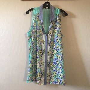 American Rag Floral Button Up - 2X