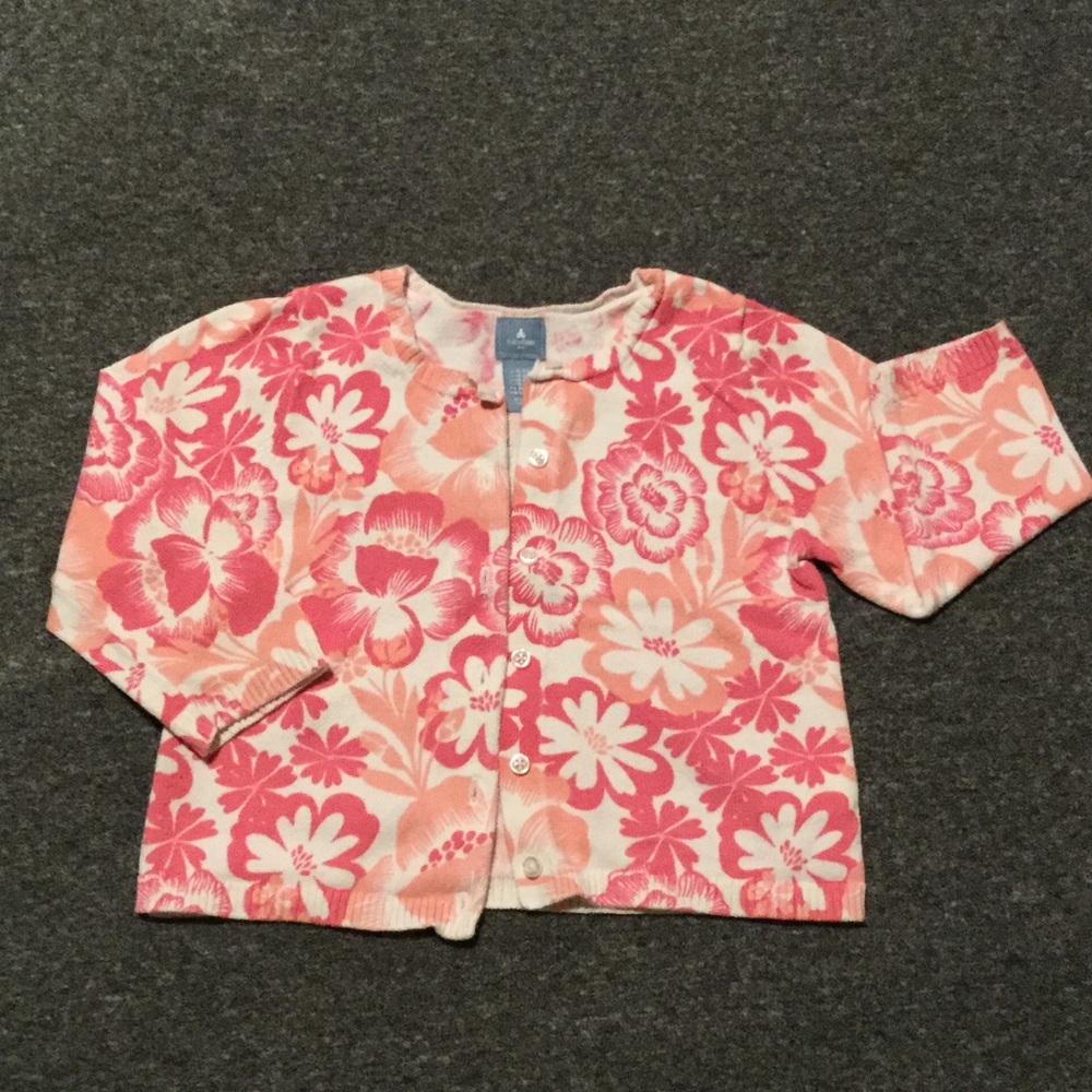 Baby Gap floral cardigan - EUC