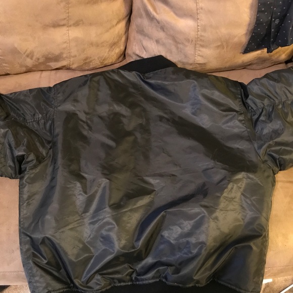 Black Bomber Jacket - Picture 2 of 4