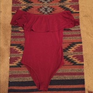Altar'd State off the shoulder bodysuit/leotard