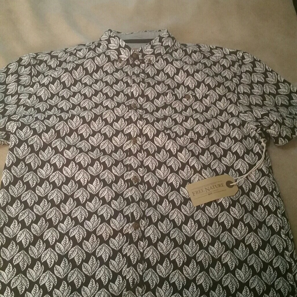Bayleaf printed poplin shirt