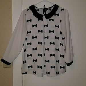 Peter Pan collar blouse