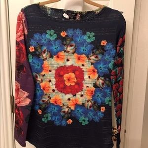 Desigual long sleeve cotton top