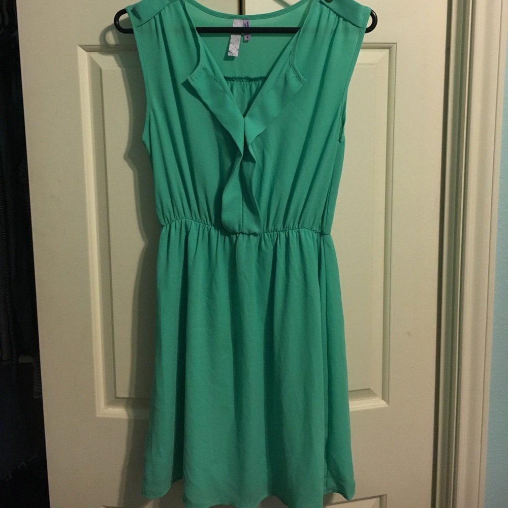 Mint green casual dress