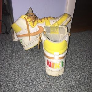Yellow Nike High Tops