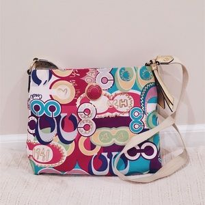 AUTHENTIC✔️ Canvas Coach Crossbody!