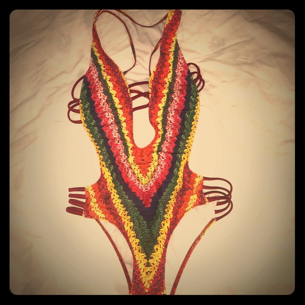 Crochet Print Monokini