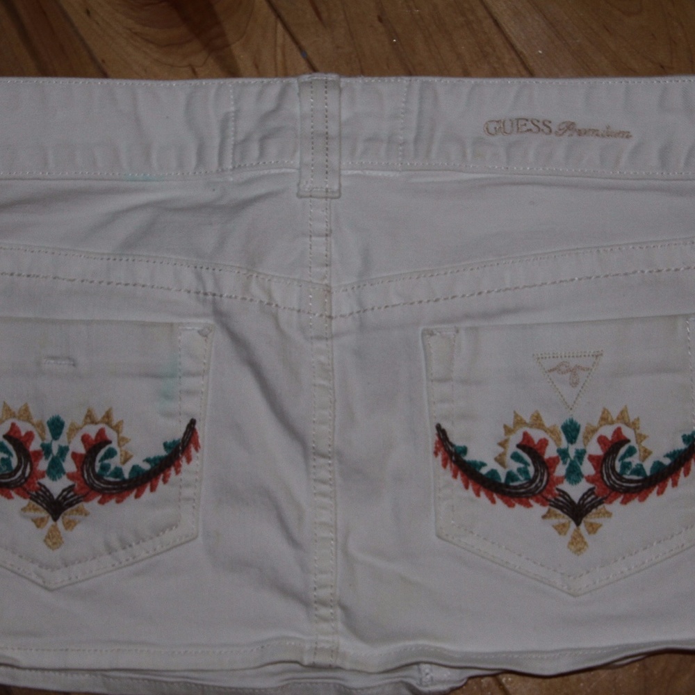 Guess jean micro skirt