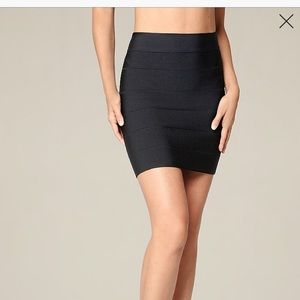Brand New w tag black Bebe bandage skirt