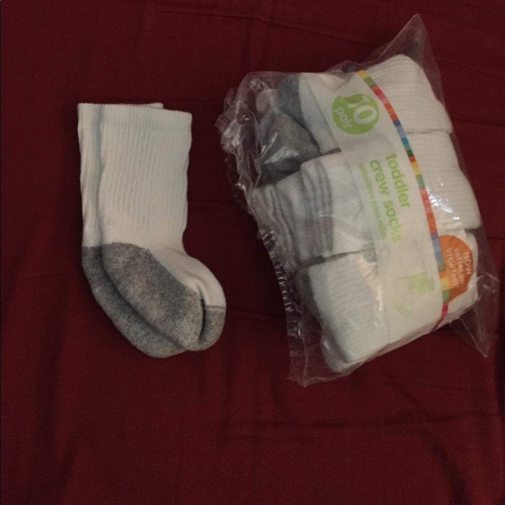 10 Pair of crew socks.