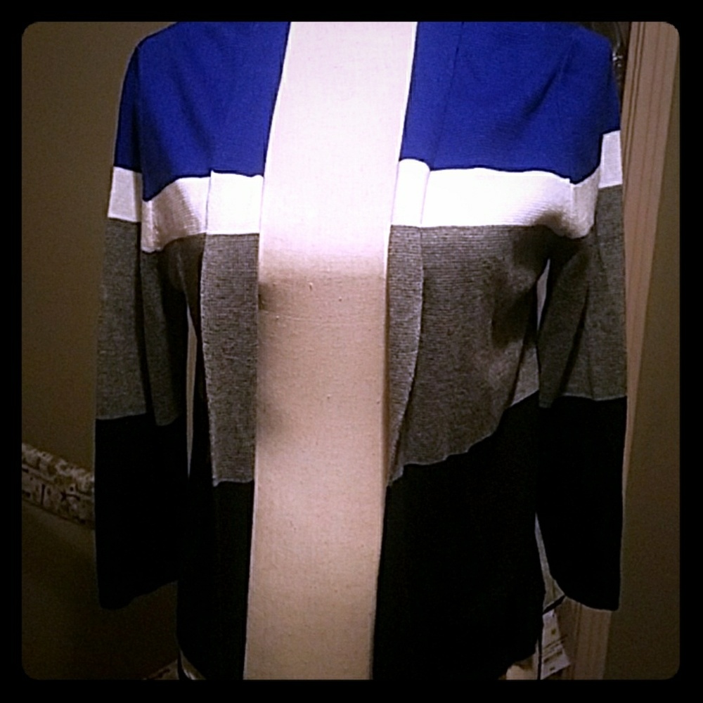 NWT block cardigan