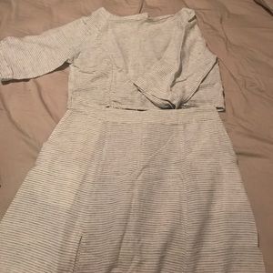 Never Worn Striped Linen Set