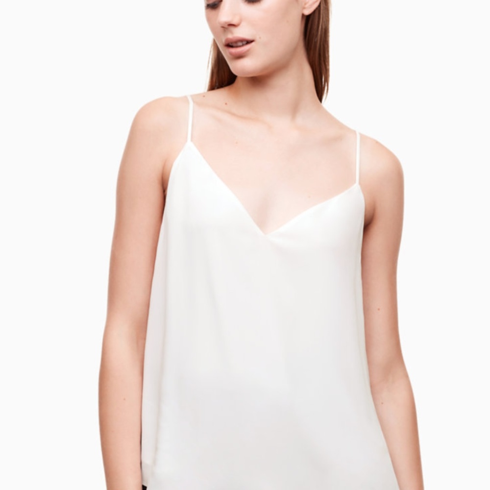 Aritzia Camisole Tank-top (white, size XXS)