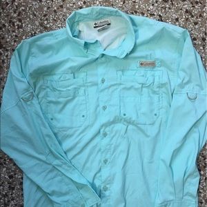Columbia men's Long Sleeve PFG Sz-M - Gulf Stream