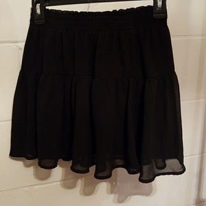 Divided by H and M Black Sheer mini Skirt