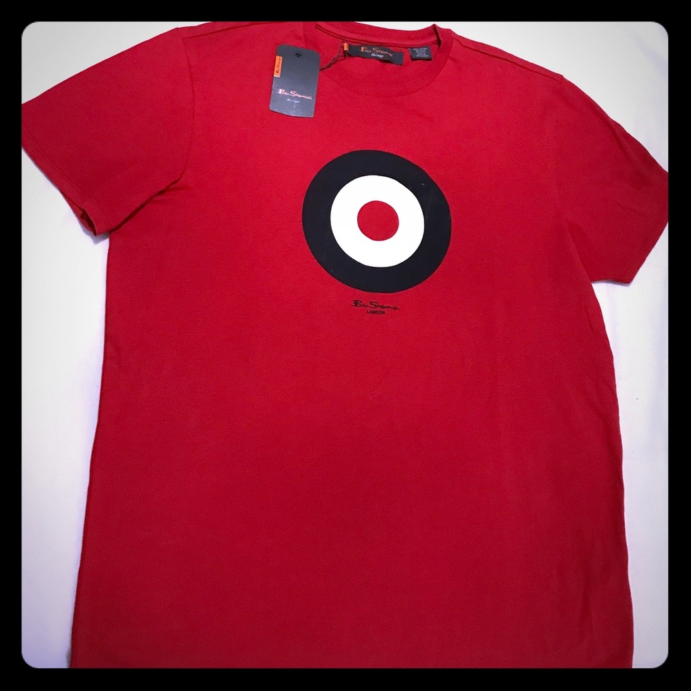 Ben Sherman red bullseye tshirt NWT