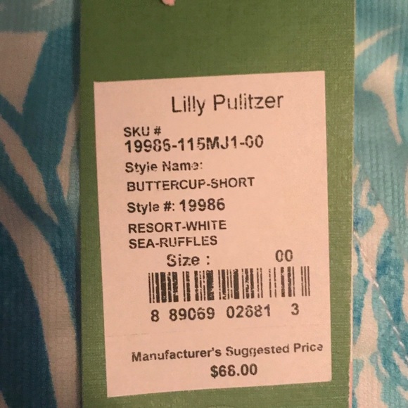 Lilly Pulitzer Sea Ruffles Buttercup NWT 00 - Picture 6 of 8