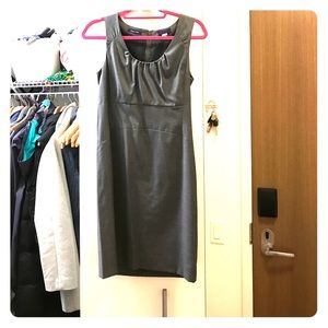 J. Crew gray sheath dress, size 2