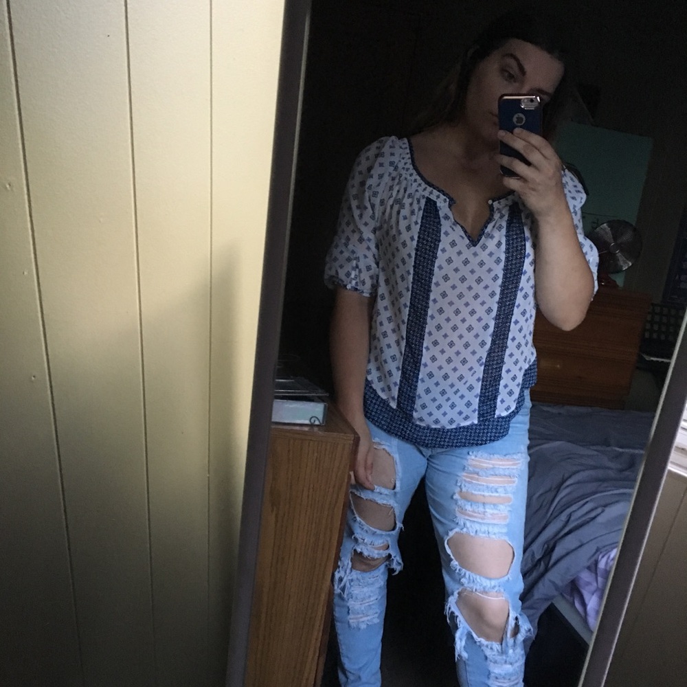 Abercrombie peasant blouse