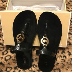 Michael Kors rubber flip flops