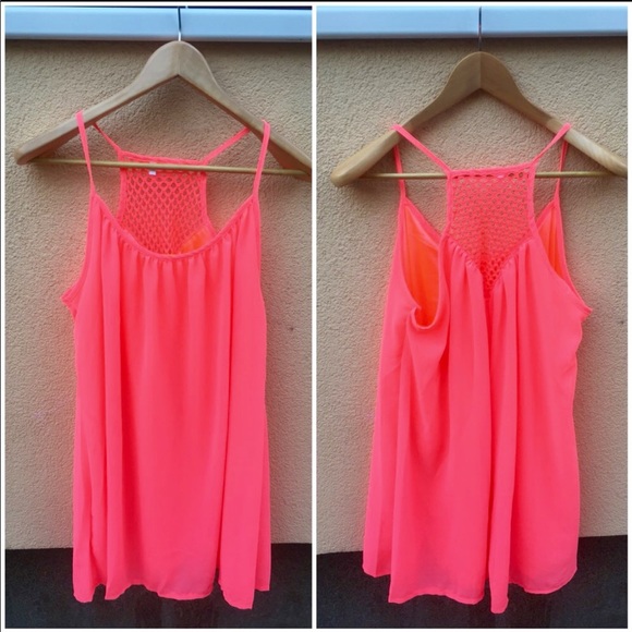 Chiffon 2-Layer Beach Coverup Dress in Pink NWT - Picture 2 of 8