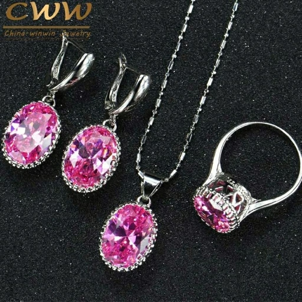 Sterling silver crown round Crystal zirconium