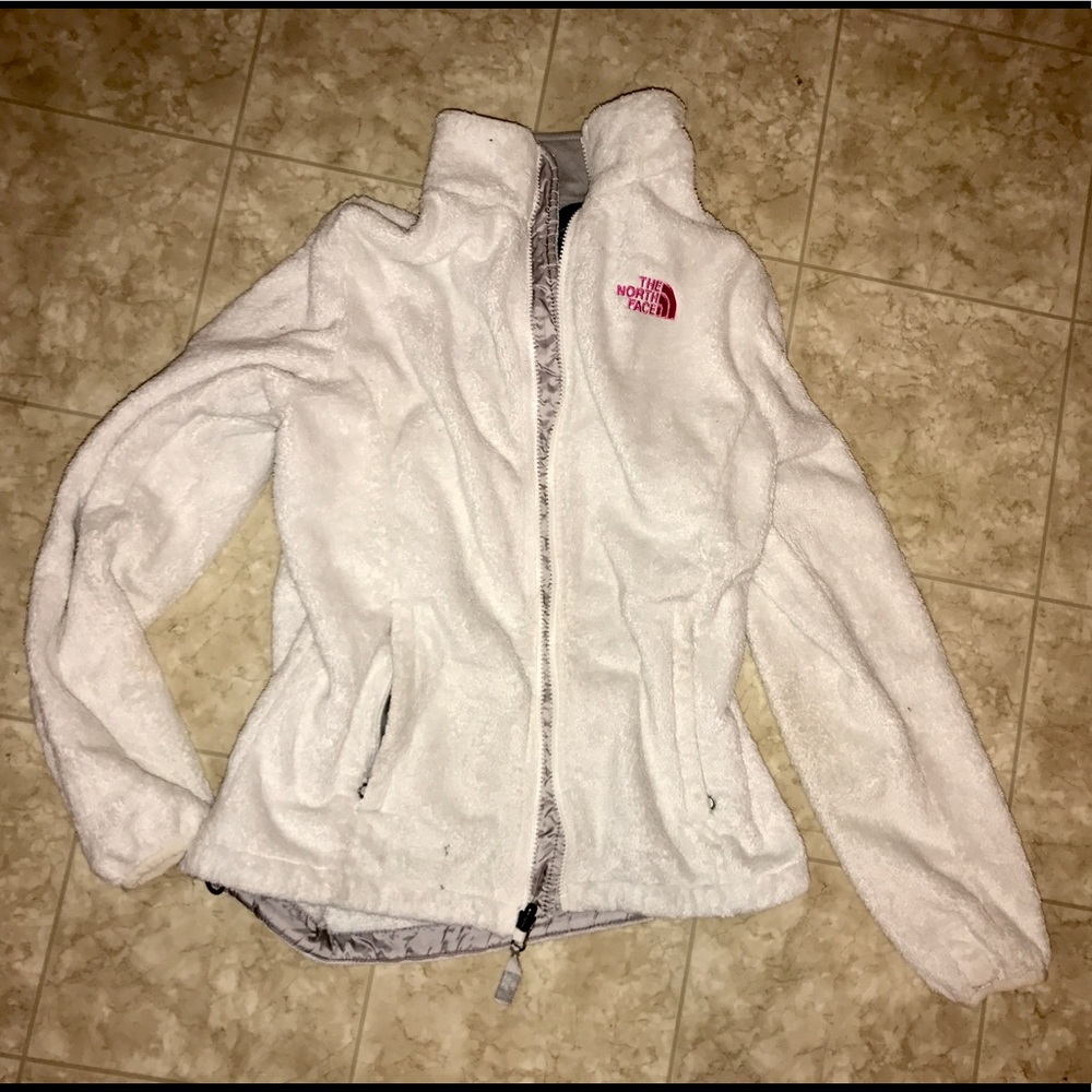 North face fluffy coat